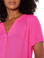 Essentials Women's Short-Sleeve Woven Blouse - Image 3